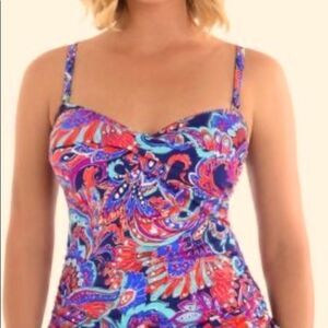 Women’s swim solutions no walll flowers. Printed